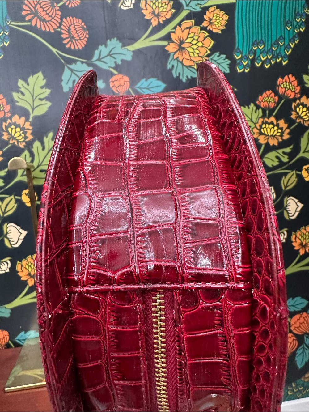 Vivienne Westwood Vintage Chancery Orb Heart Bag Red Croc Embossed Crossbody - Picture 13 of 15